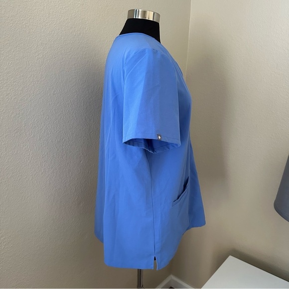 FIGS Capri Blue Casma-Three Pocket Scrub Top Size XL PO1203 - Picture 6 of 14